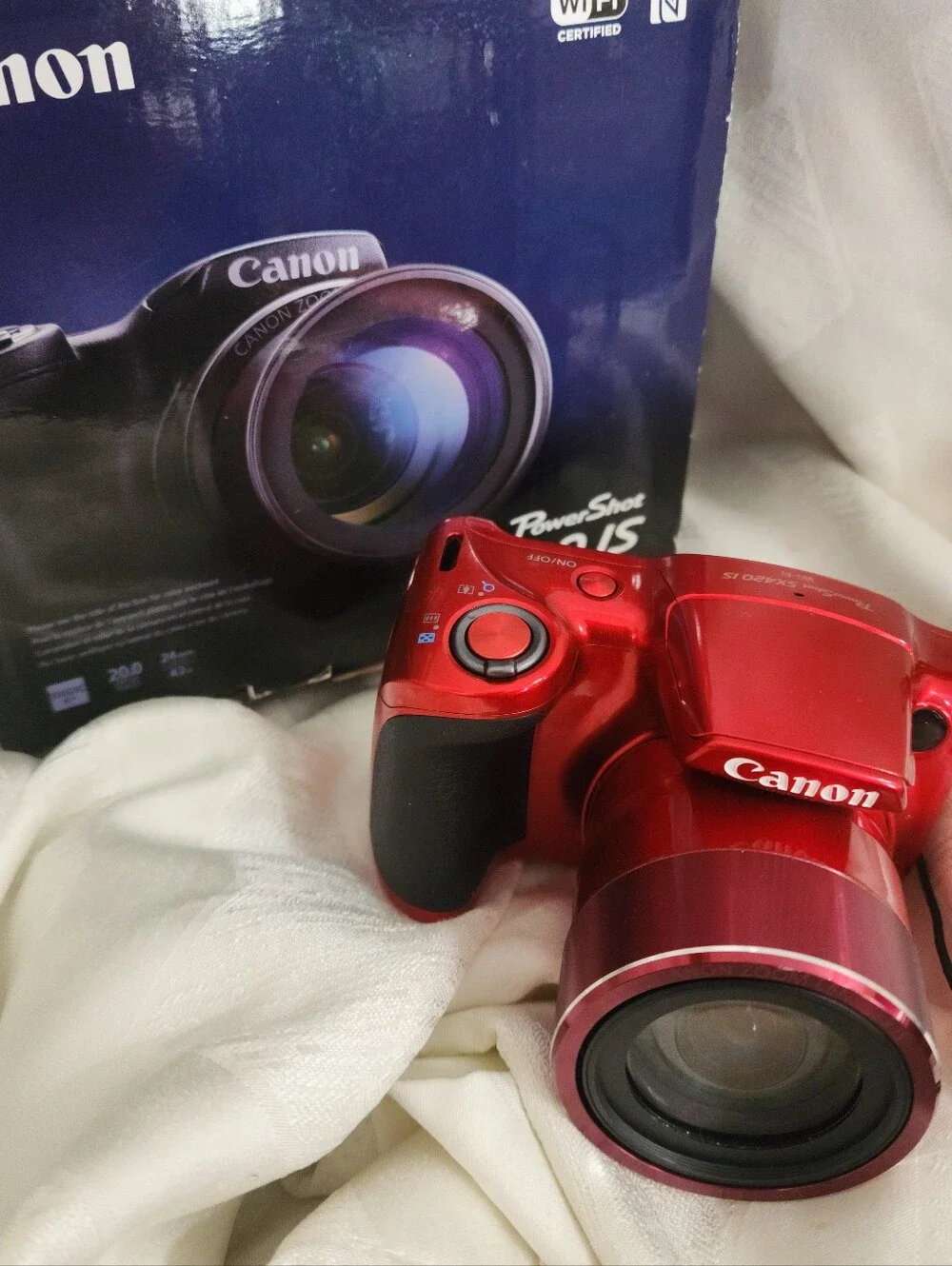 Canon PowerShot SX420 IS Digital Camera Red 42x Zoom 20.0mp